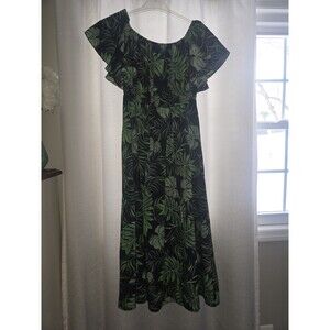 CUPSHE Women’s Tropical Leaf Dress – Size Large – Excellent Used Condition